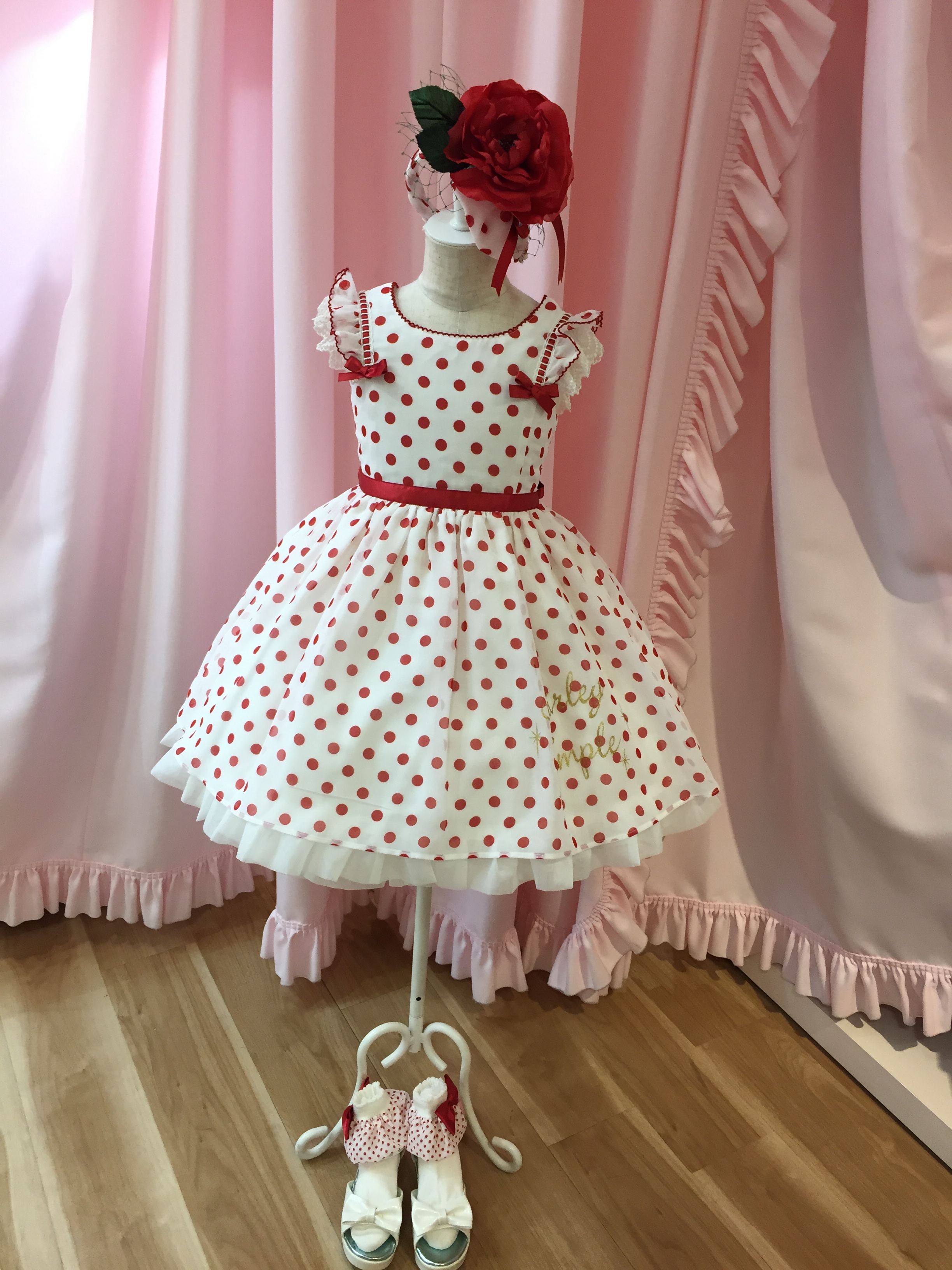 シャーリーテンプル 西武そごう限定 サンドレス&カチューム 110 割り振っ 