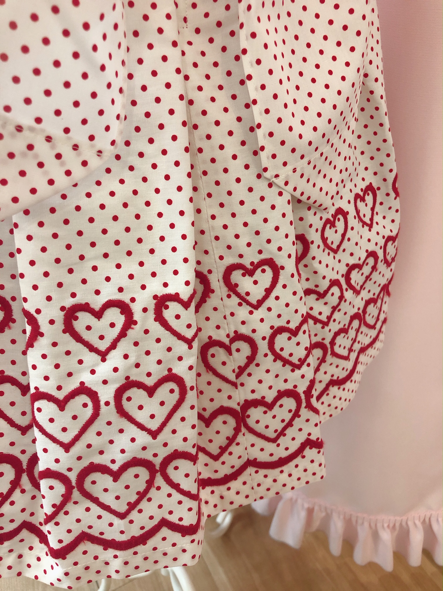 上質風合い シャーリーテンプル 阪急限定Heart embroidery Dress