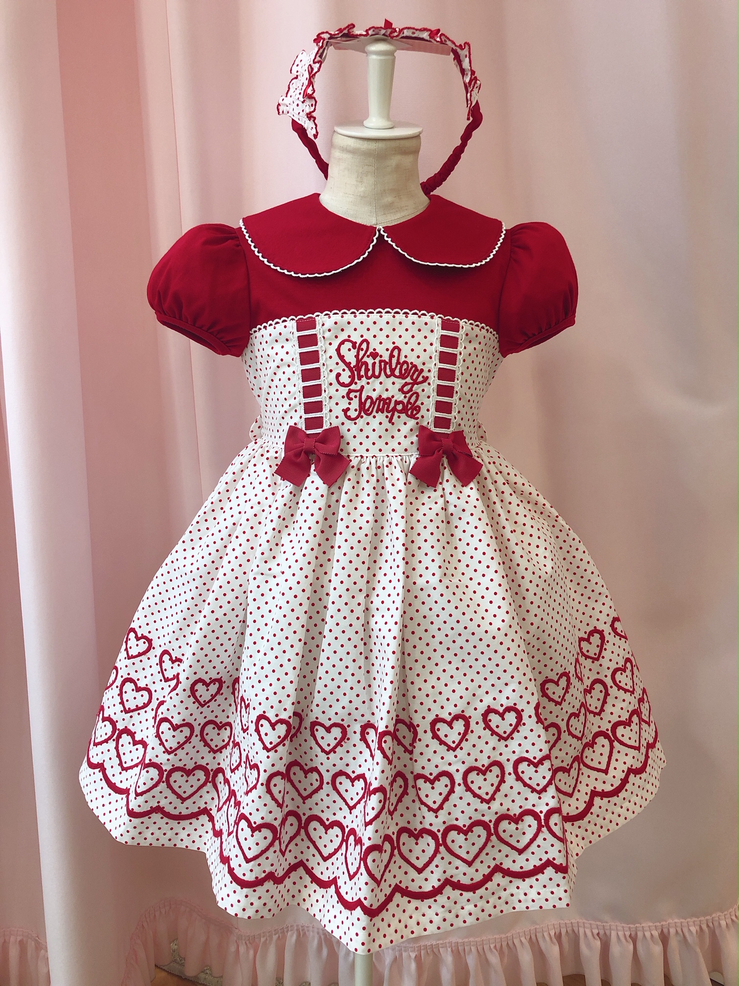 シャーリーテンプル 阪急限定Heart embroidery Dress-